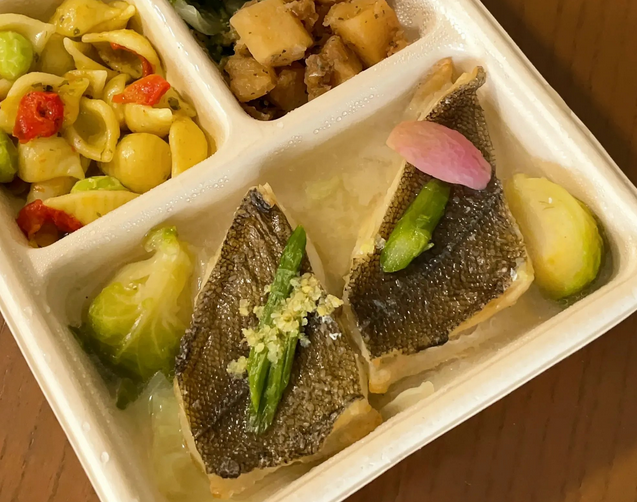 香ばしくローストした白身魚