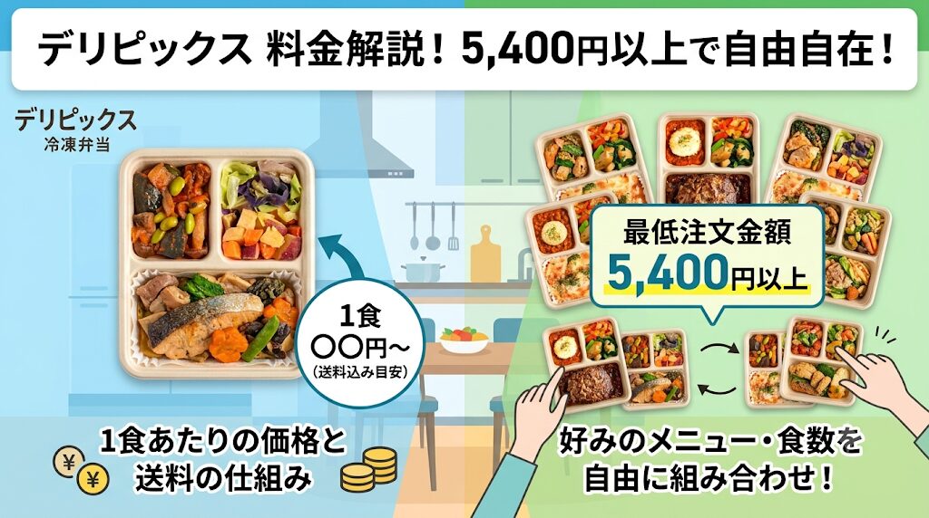 冷凍弁当 デリピックス 料金は高い？