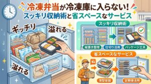 冷凍弁当が冷凍庫に入らない！スッキリ収納術と省スペースなサービス