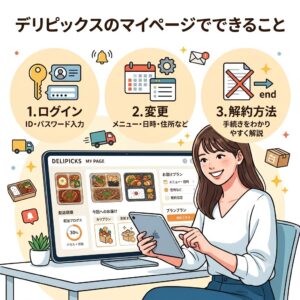 デリピックスのマイページでできること｜ログイン・変更・解約方法