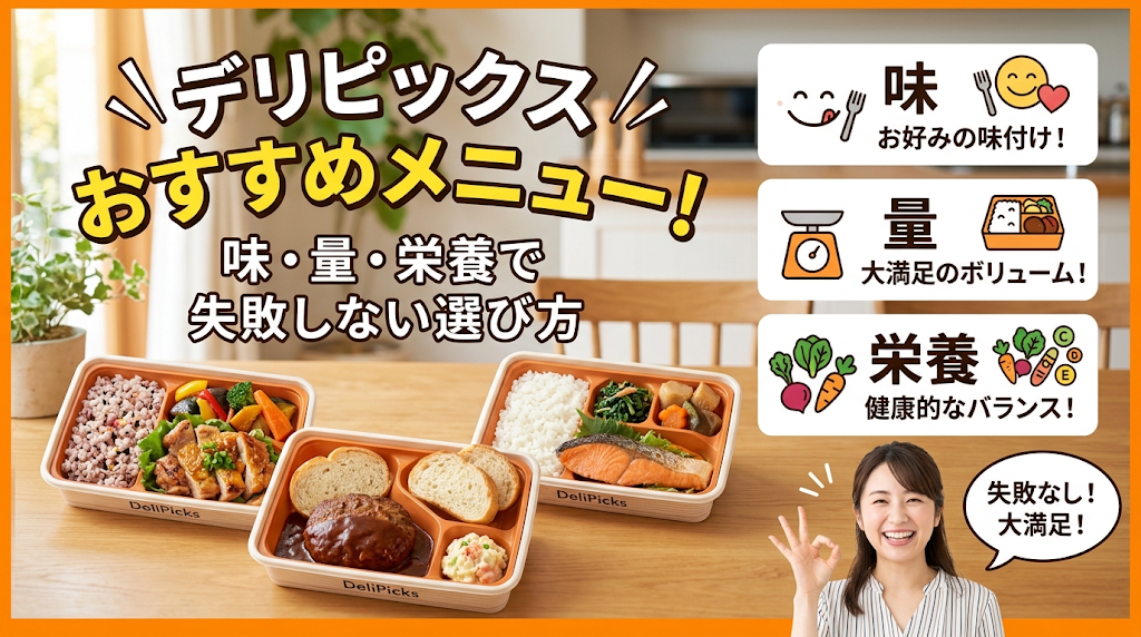 デリピックスおすすめメニュー!味・量・栄養で失敗しない選び方