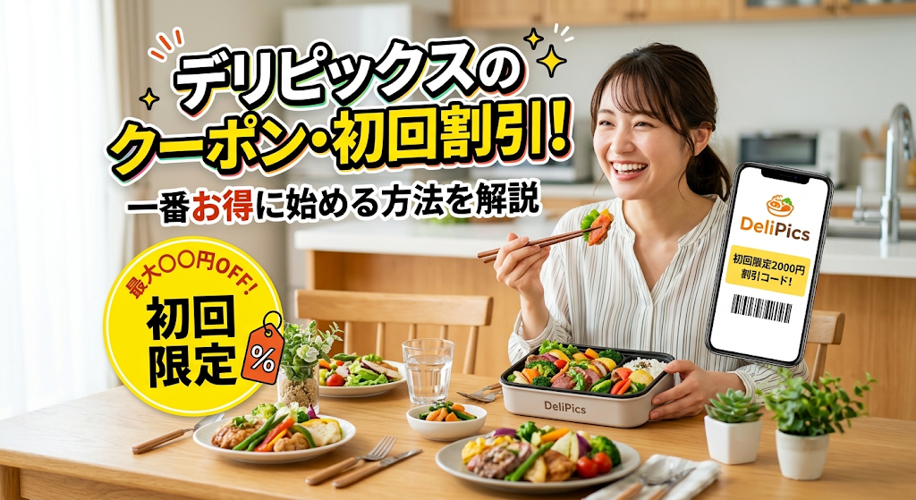 デリピックスのクーポン・初回割引！一番お得に始める方法を解説