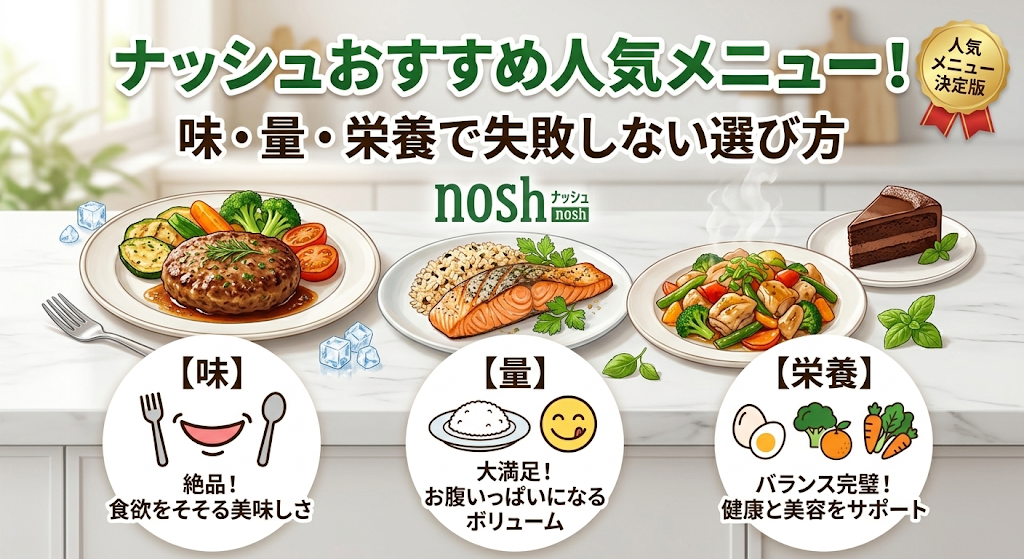 ナッシュおすすめ人気メニュー！味・量・栄養で失敗しない選び方